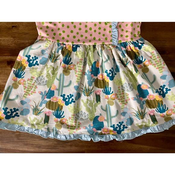 NWT Matilda Jane Dream Chasers Sleeveless Cactus Sunrise Top Peach Blue Green 10 - Picture 4 of 8